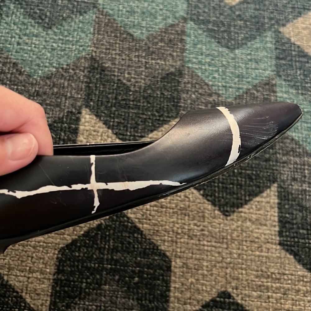 Authentic Balenciaga paint streaks pattern flats - Picture 8 of 10